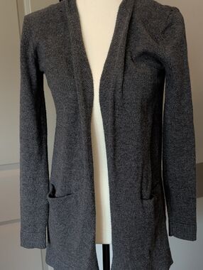 Old Navy Dark Charcoal Open-Front Cardigan